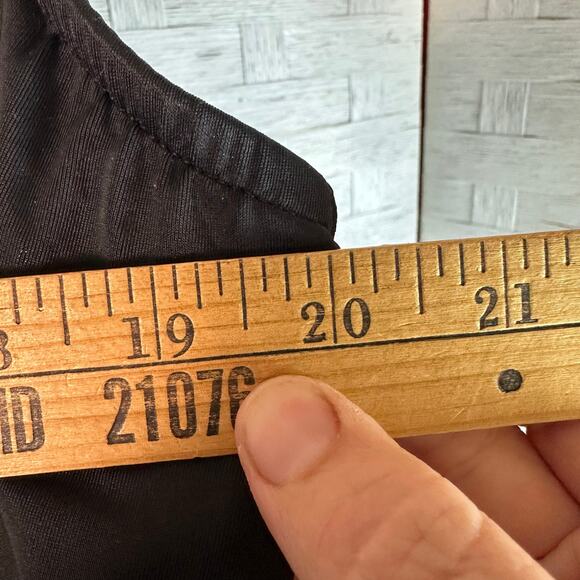 AQUA Green Black one piece Swimsuit coastal summer adjustable straps plus size - Picture 9 of 13